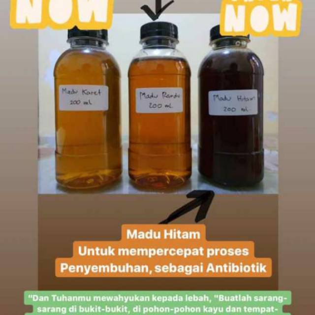 

Madu hitam asli..