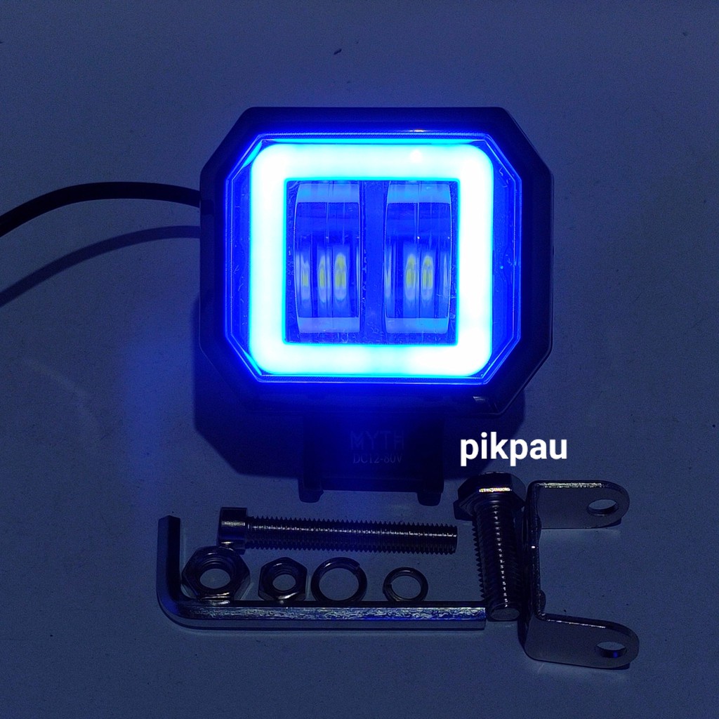Lampu Tembak Sorot CWL 2 4D Mata Lensa Model Kotak 20Watt AE Untuk Universal 12-80 Volt Motor Mobil