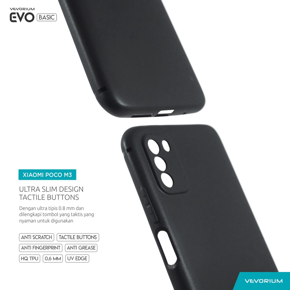 VEVORIUM EVO BASIC Xiaomi Poco M3 Pocophone M3 Soft Case Softcase