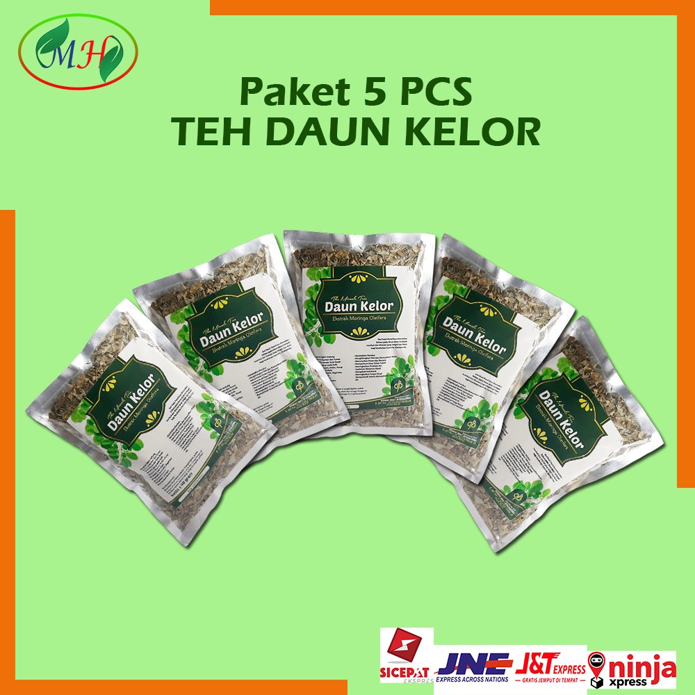 

Paket 5 PCS Teh Daun Kelor 40 grm Hikmah