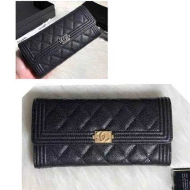 SUPER MIRROR QUALITY / CHANEL BOY WALLET A80286 / DOMPET WANITA