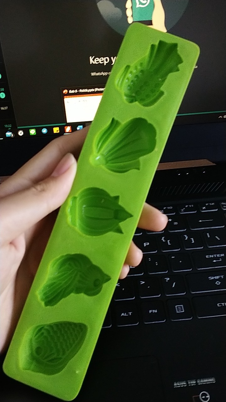 Cetakan Kue Bangkit Dan Sagu Plastik 5 Variasi Motif