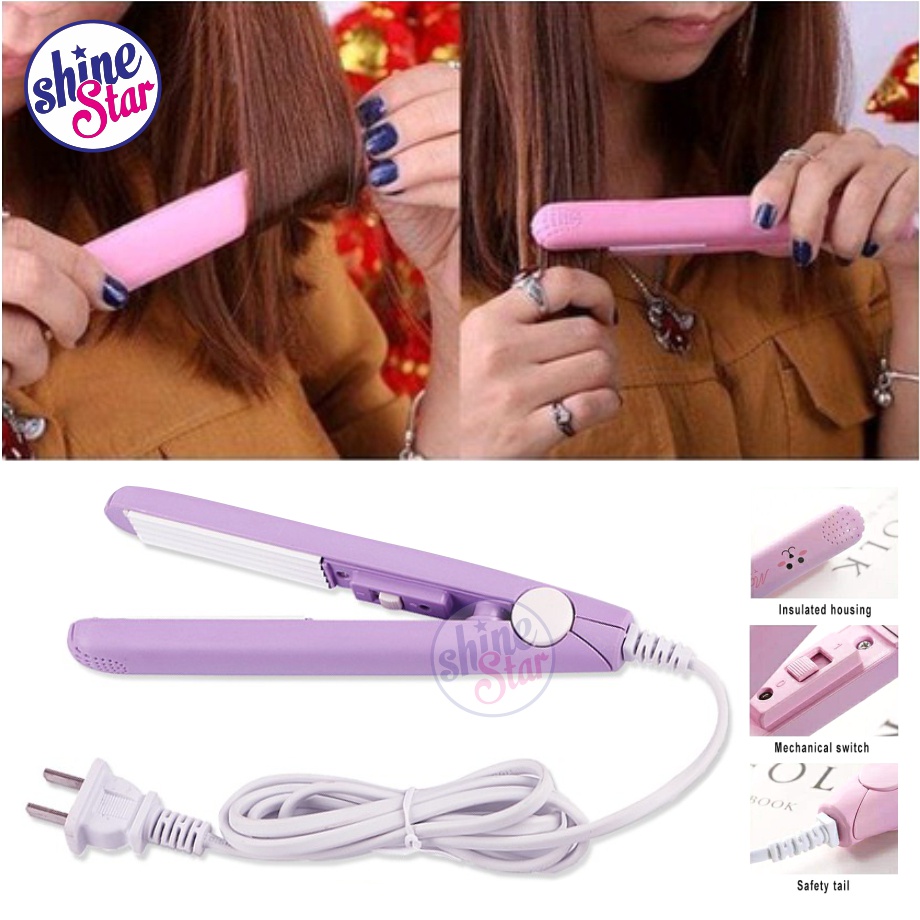 SHINE STAR - Catokan Mini Karakter 2 in 1 Catok Kimier Curly Rambut Karakter Pelurus Rambut Catok / Catokan Rambut Mini / Catokan Multifungsi / RANDOM