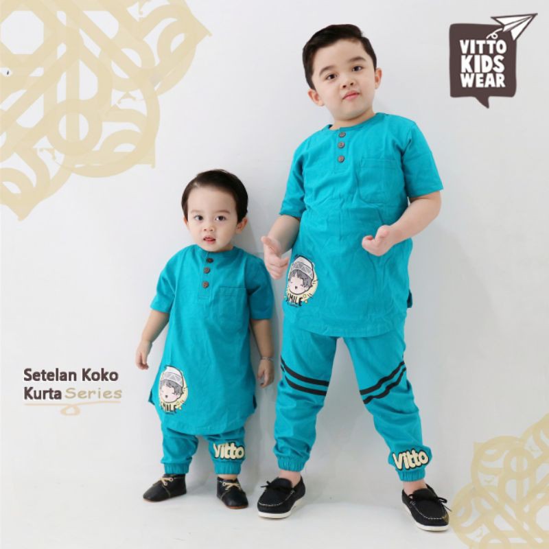 setelan koko kaos anak laki-laki vitto