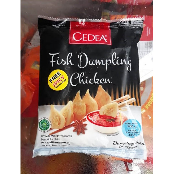 

Cedea Fish Dumpling Chicken 200 gr Dumpling Ikan isi ayam