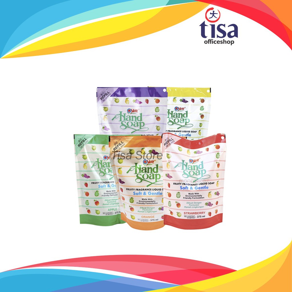 Sabun cuci tangan Handsoap YURI refill 375ml