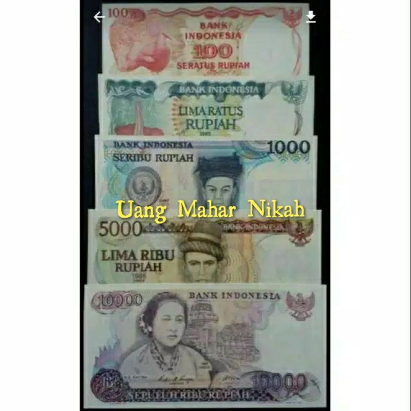 Jual Set Uang Kuno Langka Tahun 1980 Nominal 100 Rupiah Sampai Dengan