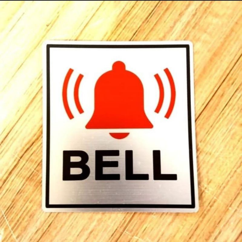 

SIGN LABEL K3 RAMBU SAFETY BELL UKURAN 8X9CM