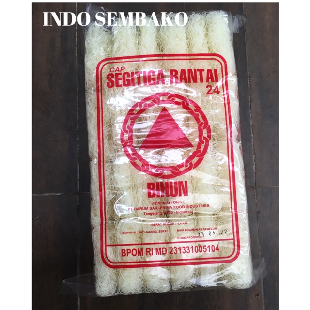 Bihun Segitiga Rantai 24 buah / Bihun Cap Segitiga Rantai / Bihun Kering