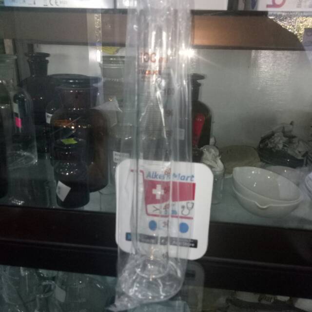 Gelas ukur 100 ml PYREX BIRU LKL