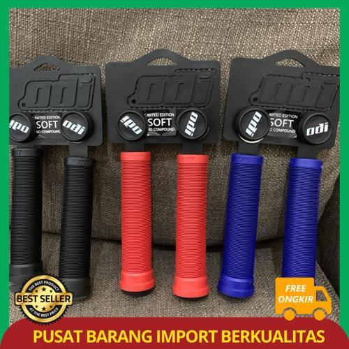 Handgrip Merk ODI Super Soft Keren dan Nyaman Black Red Blue Green