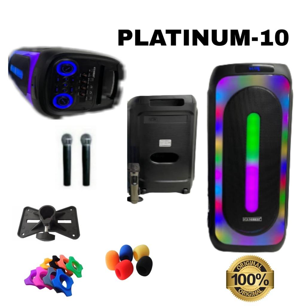 Speaker Portable Wireless Soundbest Platinum 10 Original