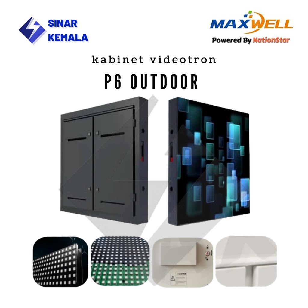 P6 VIDEOTRON KABINET LED SCREEN 960 x 960cm OUTDOOR