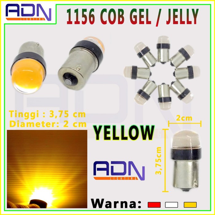 Lampu Led 1156 COB GEL JELLY Sein Rem Mundur Bayonet SUPERBRIGHT ADN