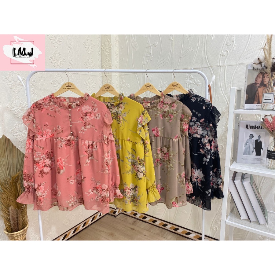 ISTANA MODE JAKARTA Zira baju atasan wanita terbaru blouse korean style blouse wanita lengan panjang-6