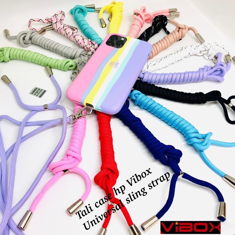 promo Universal vibox nagita Sling Strap Tali gantungan hp candy korean kekinian plug &amp; play