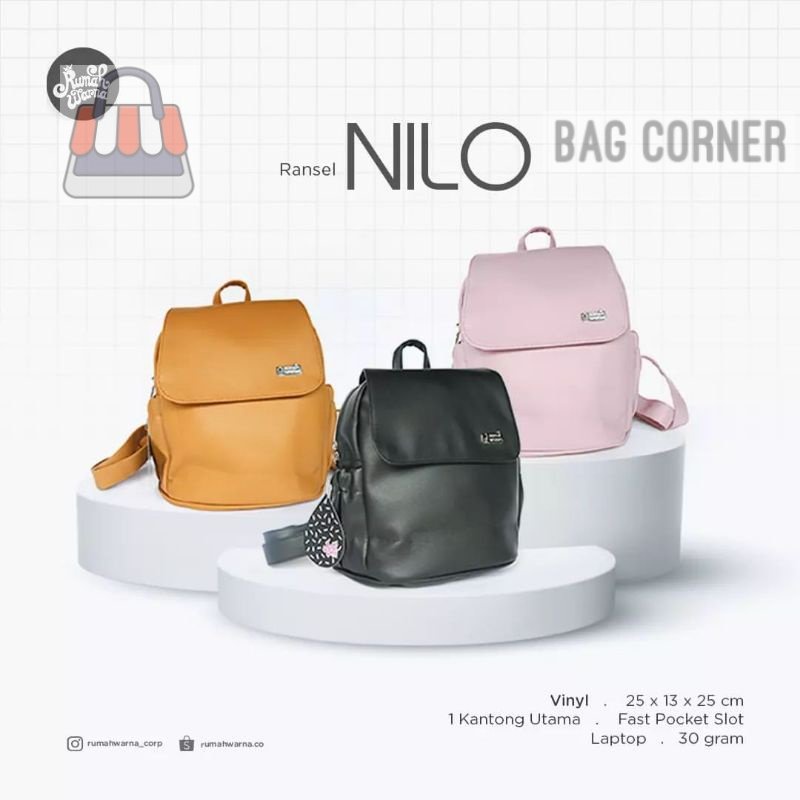 BagCorner - TAS RANSEL NILO RUMAH WARNA