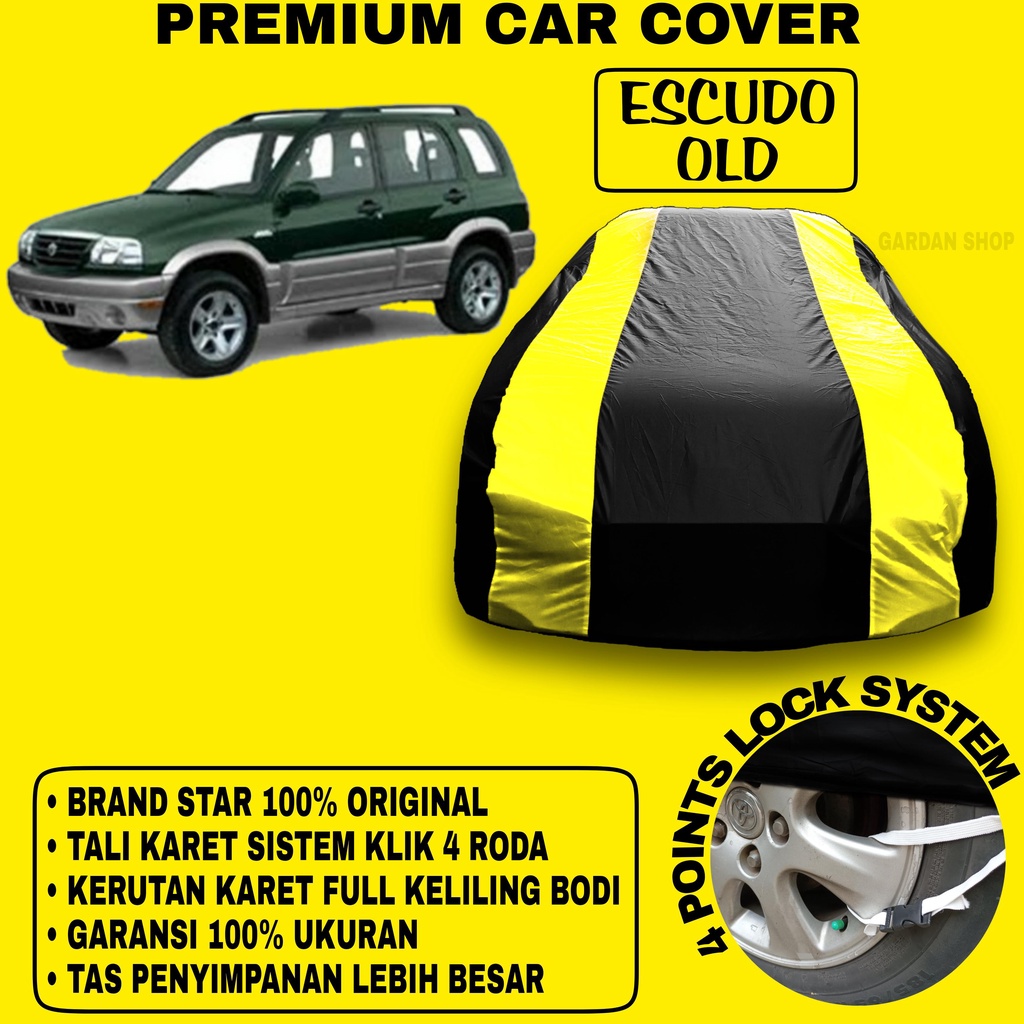 Body Cover ESCUDO OLD Sarung Strip KUNING Penutup Pelindung Bodi Mobil Escudo Old PREMIUM