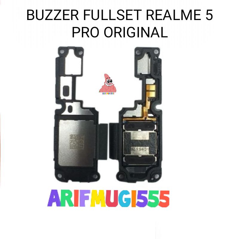 BAZZER BUZZER LOUDSPEAKER SPIKER MUSIK REALME 5 PRO FULLSET ORIGINAL