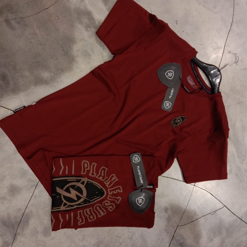 Kaos Planet surf back to back logo maroon