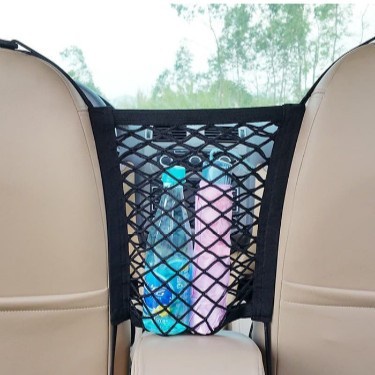 Car Seat Net Organizer Jaring Penyimpanan barang Pelindung Anak Aman