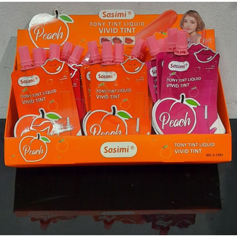 [PER 3 PCS] LIP TINT SASIMI VIVID PEACH NO.S1983