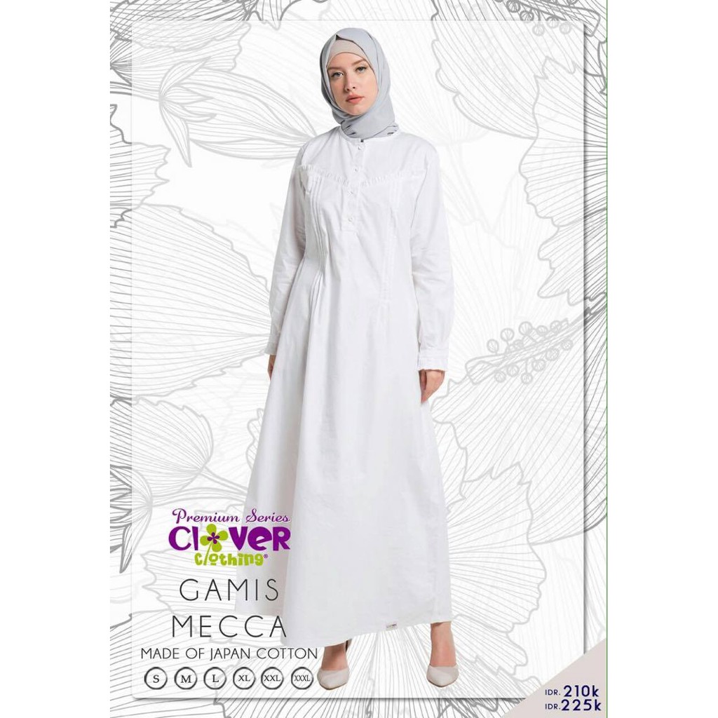 Clover Clothing Mecca - Gamis Katun - Jual Baju Muslim Couple Original