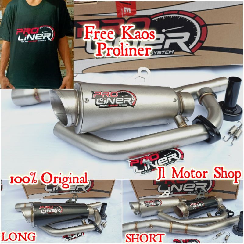 Knalpot Proliner Pro Liner TR1 TR1-R All New R15 V3 VVA XSR155 MT-15 Short Long Black Original