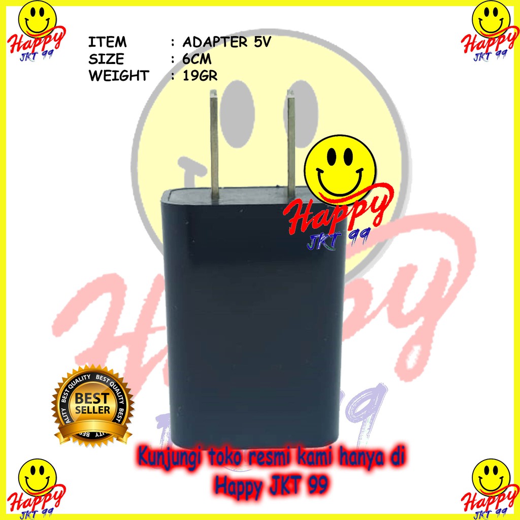 [ HAPPY JKT 99 ] BATOK ADAPTOR CHARGER 5V USB ORIGINAL