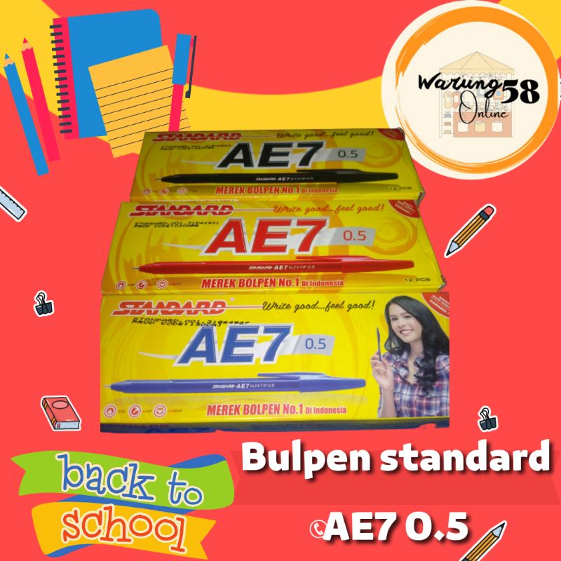 

Pulpen Standard AE7 0.5 mm