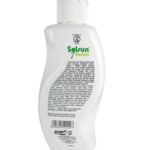 Selsun Shampoo Anti Dandruff 7 Herbal