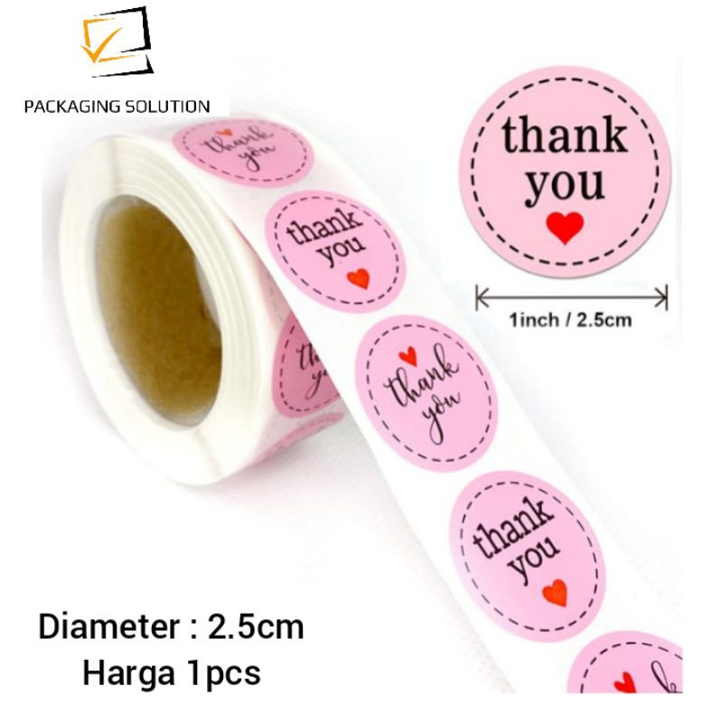 (SG3) 20pcs Sticker Segel / Stiker Thank You