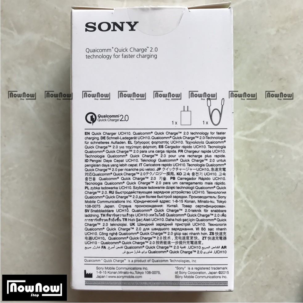 Quick Charger SONY Qualcomm Fast Charging UCH10 UCH 10 For Xperia Z2 Z3 Z4 Z5 Original