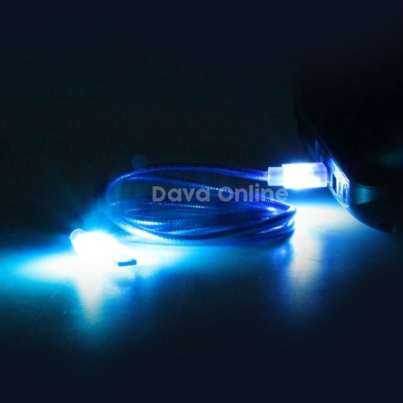 PROMO MURAH KABEL CHARGER LED LIGHTNING KABEL PANJANG 1 M-CHARGER IPHONE BER LED MURAH 1 METER - TEKNO KITA