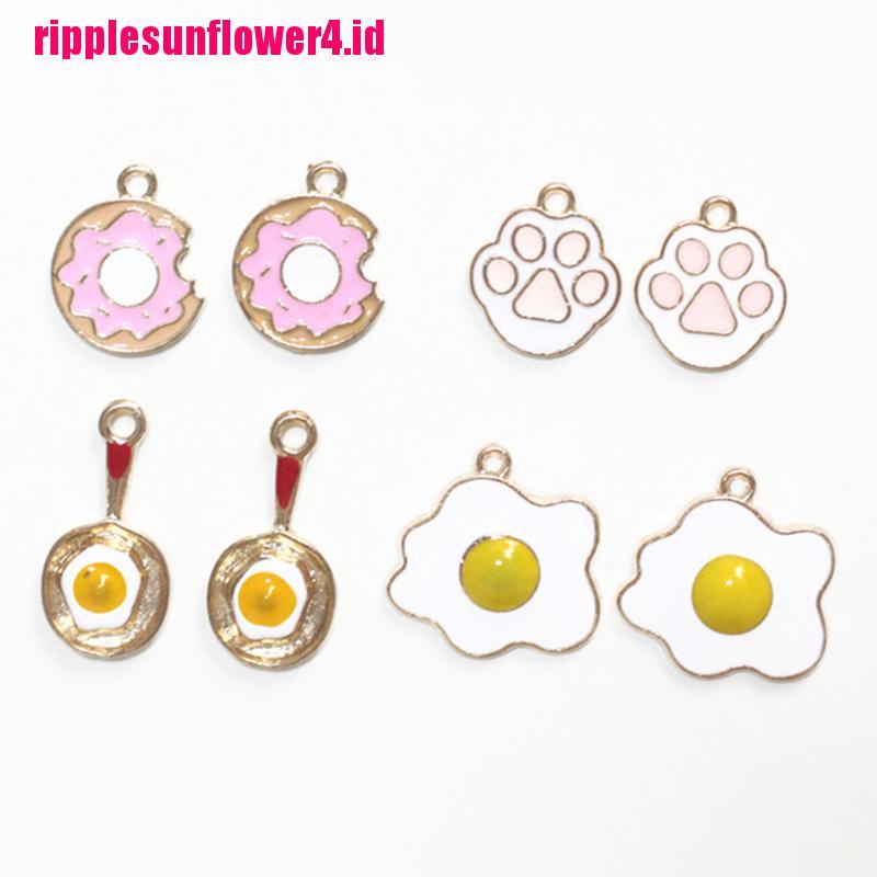 10pcs Liontin Bentuk Cakar Warna Pink Bahan Zinc Alloy Untuk Perhiasan DIY Charms