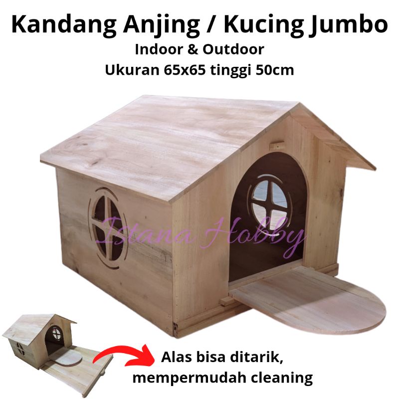 PROMO NEW ARIVVAL.. KANDANG RUMAH ANJING DAN KUCING UKURAN JUMBO, UNTUK INDOOR ATAU OUTDOOR, BAHAN K
