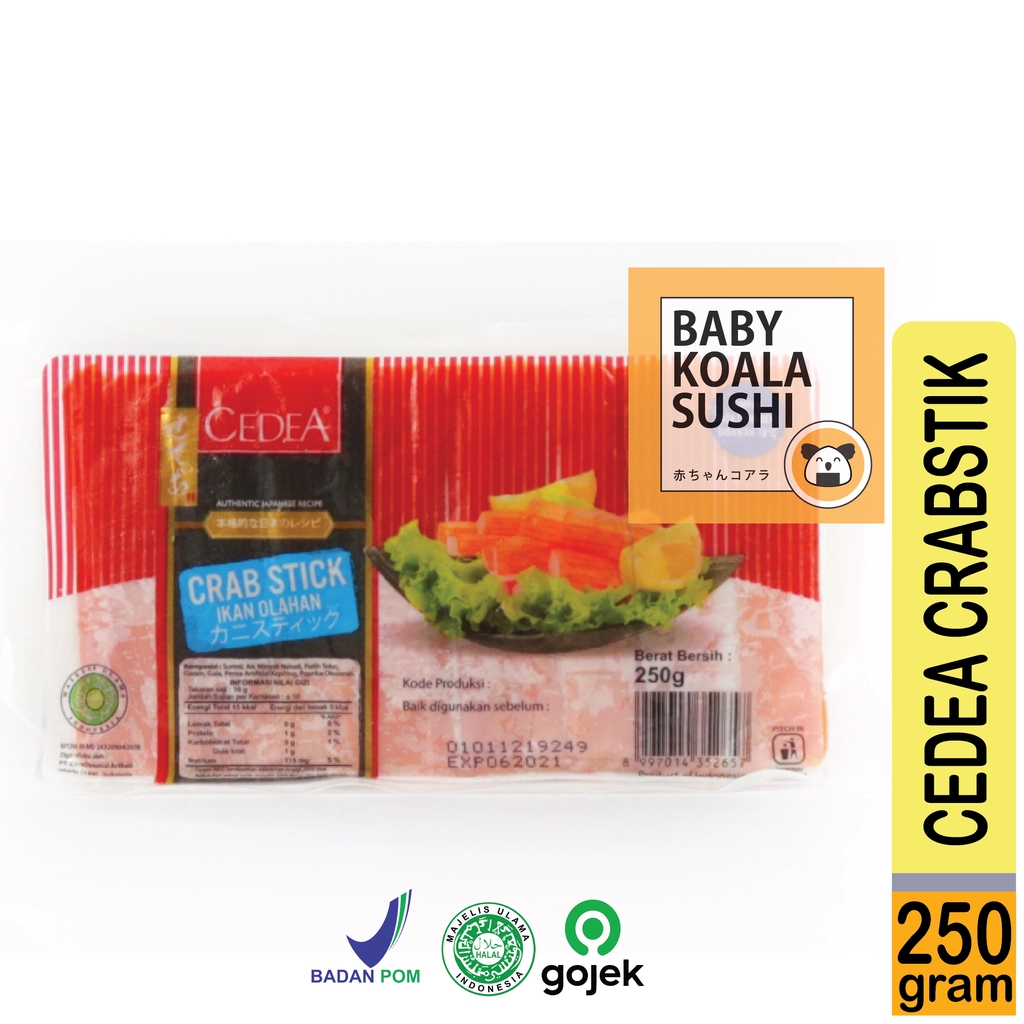 CEDEA Crabstick Stik Kepiting 250 g Halal | Crab Stick Sushi Steamboat