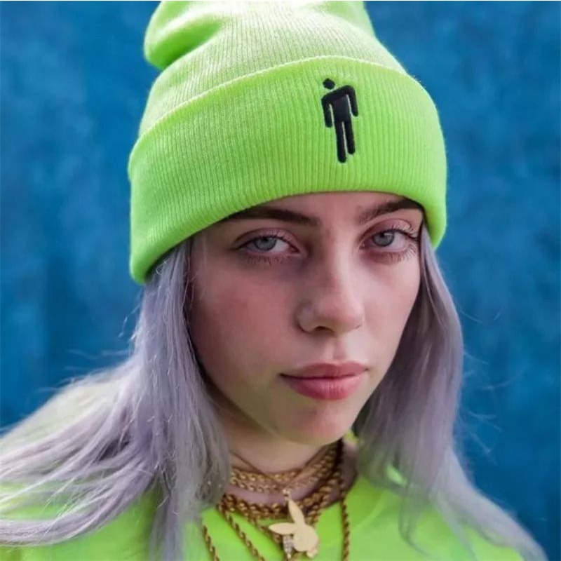 TERBARU!! kupluk Billie Eilish hip-hop musim dingin unisex rajut padat/kupluk import termurah/terlaris 2021 real pict (cod)