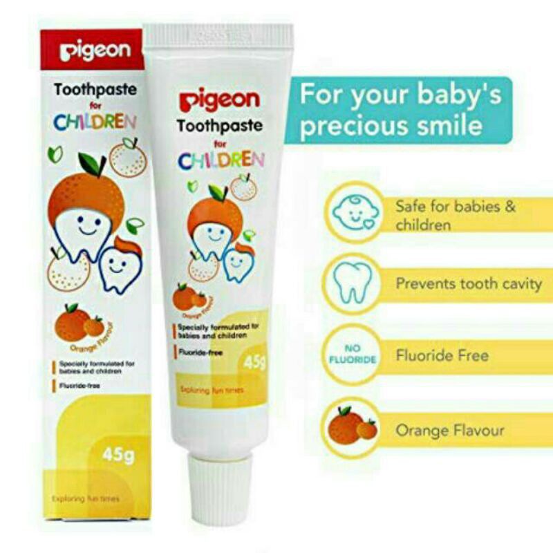 PIGEON Toothpaste / Pasta Gigi Anak / Odol 45gr BPOM