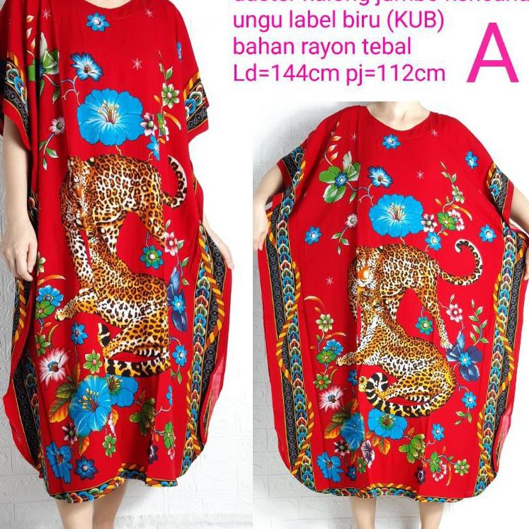 STAR daster kelelawar kalong jumbo batik kencana ungu asli ori label biru KUB LD 150 CM