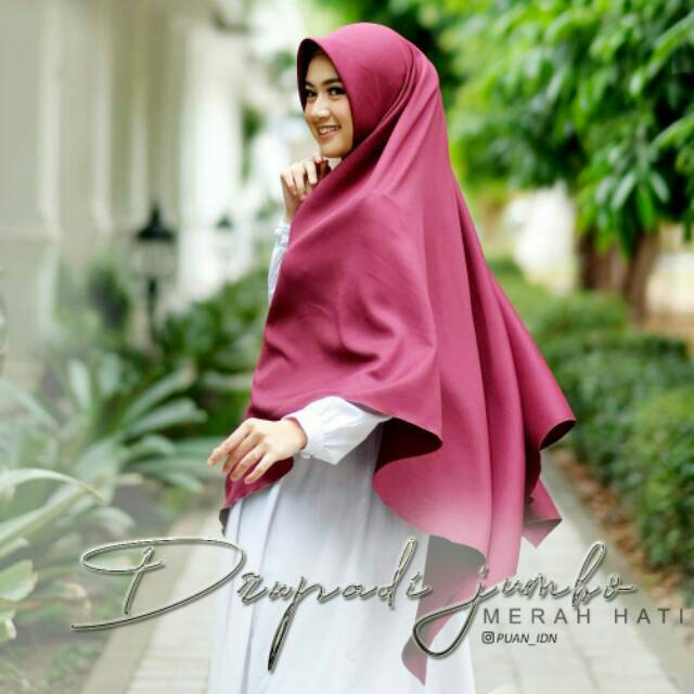 DRUPADI JUMBO By Puan/Jilbab Instan Jumbo/Jilbab Syar'i