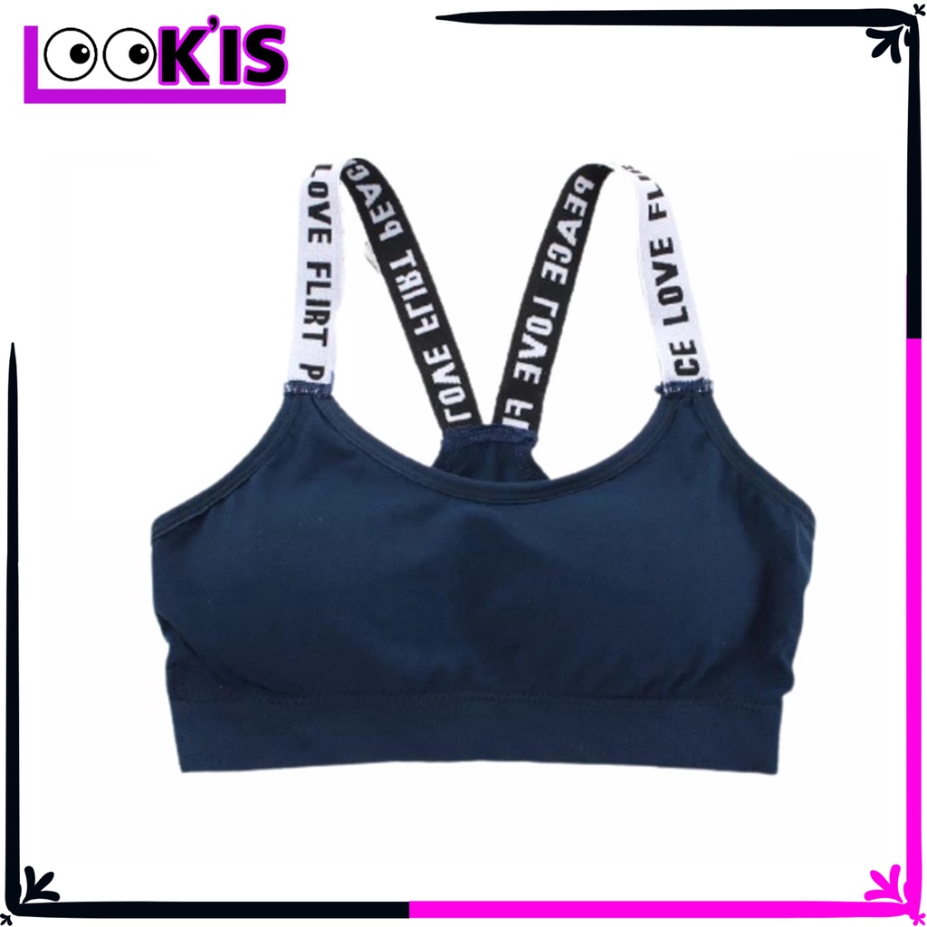 LOOK'IS  - Sport Bra Push Up Gym Fitness Senam Zumba