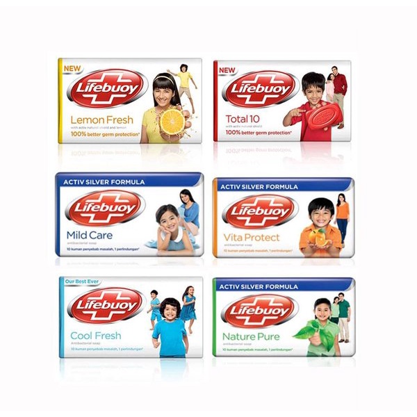 SABUN LIFEBUOY BATANG/ sabun kesehatan baik untuk tubuh / menyegarkan / menutrisi kulit / mencerahkan / original 100%/ aman BPOM