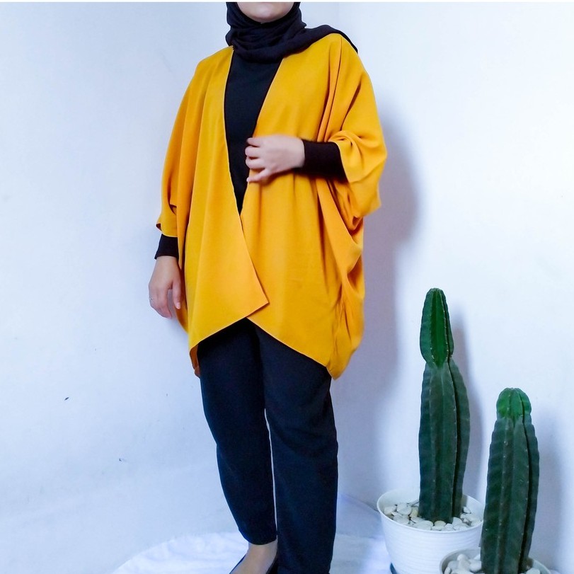 Plain Outer - Turmeric Yellow/ Kuning Kunyit