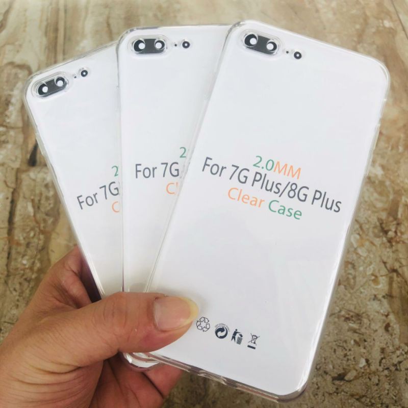 Silikon Jelly Soft Case Bening Iphone 7 Plus 8 Plus 7+ 8+ Softcase