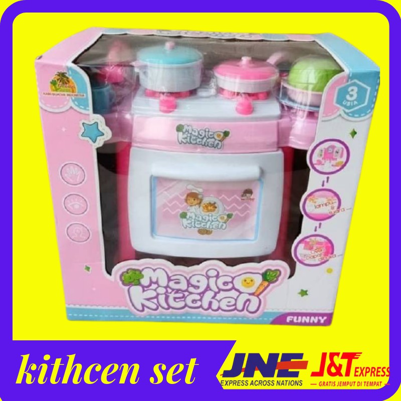 Permainan Mainan Edukasi Anak 3 4 5 6 7 8 9 tahun perempuan cewek masak kitchen set murah