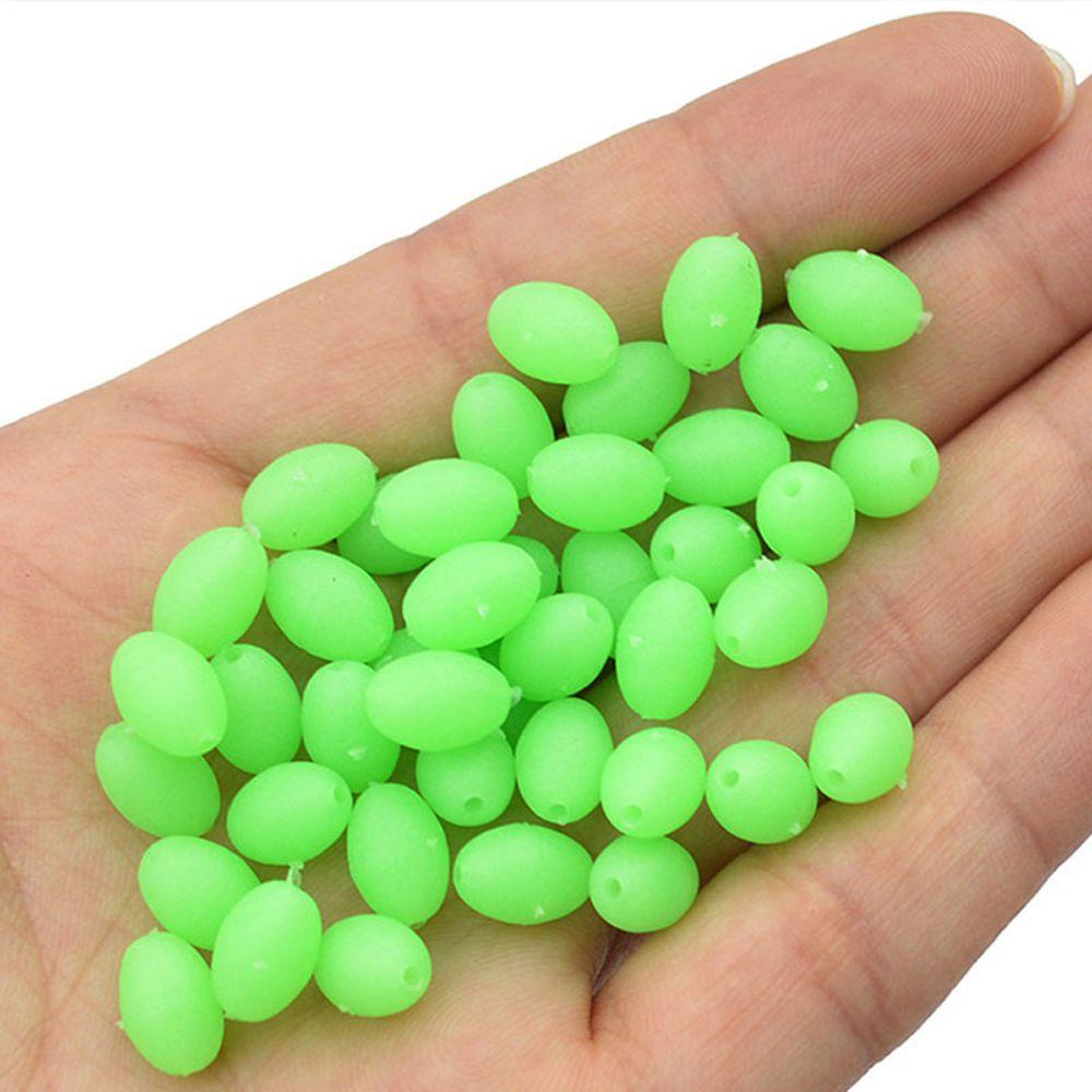 Rebuy Luminous Fishing Beads Float Balls 170pcs/set Fishing Tackles Fishing Rig Tabung Lengan Memancing Umpan Aksesoris Manik-Manik Hijau Manik Umpan Pancing Lure Tackle