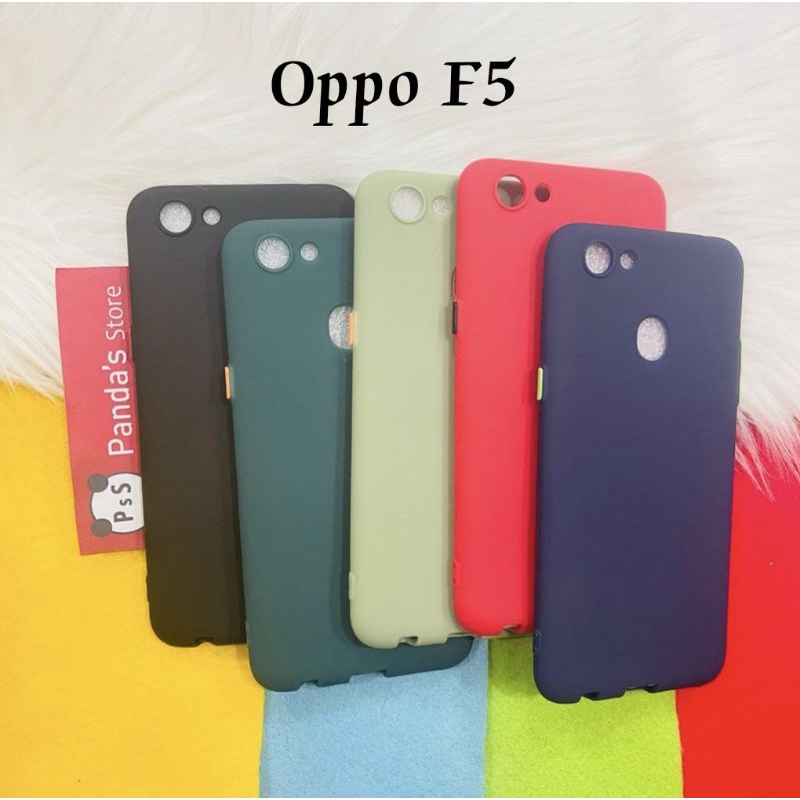 Case Oppo F5 Babycase + Pelindung Kamera, Makaron Full Color (PsS)