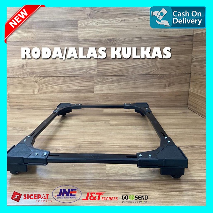 Roda / Alas Kulkas CNX 777/qtec full besi bisa disetel