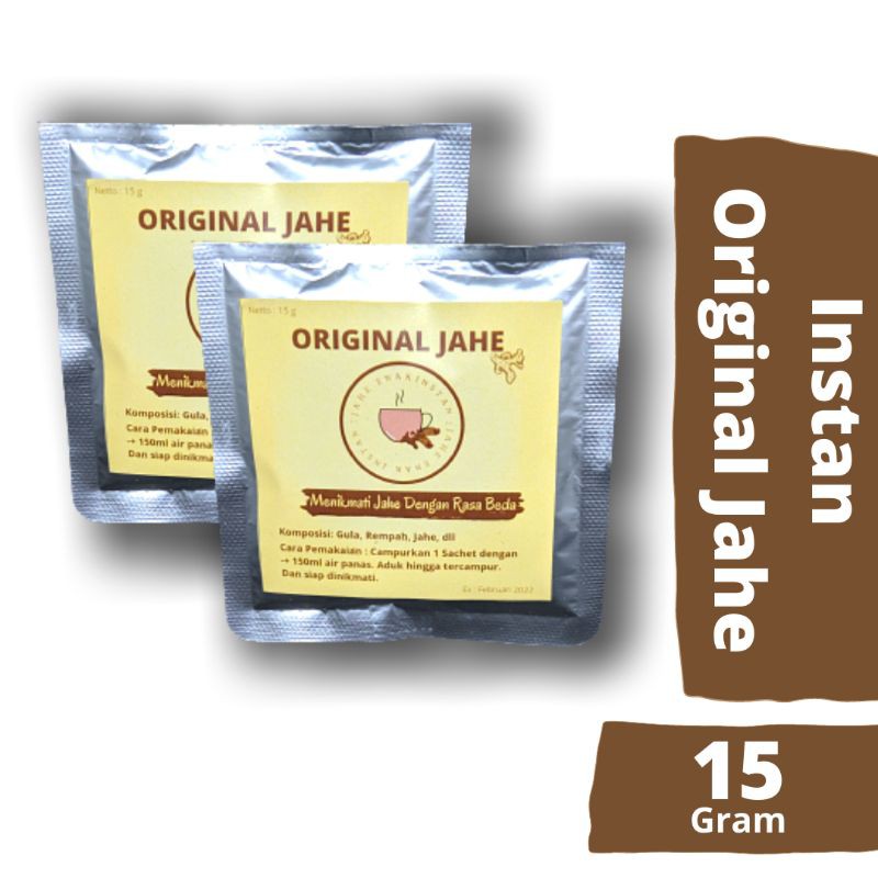 

Jahe Enak Instan Original Jahe Sachet 15 gram